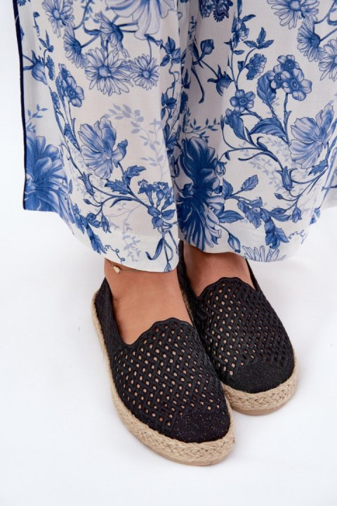 Espadryle Model Vinceza 13625 Black - Step in style Step in style Espadryle Model Vinceza 13625 Black - Step in style Step in style