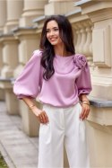 Bluzka Model Giana RCO BLU0178 Pink - Roco Fashion Roco Fashion Bluzka Model Giana RCO BLU0178 Pink - Roco Fashion Roco Fashion