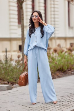 Koszula Damska Model Zaya BLU0212 J08 Blue - Roco Fashion Roco Fashion