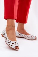Baleriny Model Calgis ASA136-8 Silver - Step in style Step in style