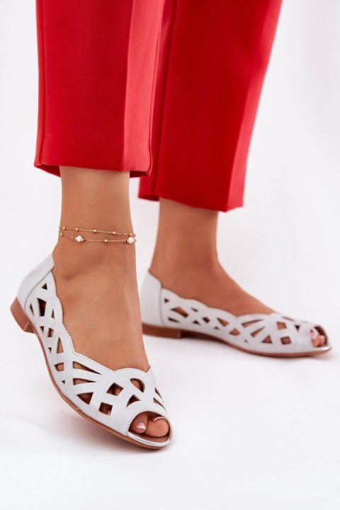 Baleriny Model Calgis ASA136-8 Silver - Step in style Step in style