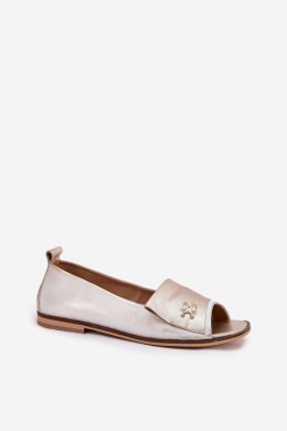 Baleriny Model Zazoo 1865 Złoty Przecierany - Step in style Step in style