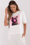 Bluzka Model MI-BZ-M61771.81 Ecru - Italy Moda Italy Moda Bluzka Model MI-BZ-M61771.81 Ecru - Italy Moda Italy Moda