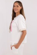 Bluzka Model MI-BZ-M61771.81 Ecru - Italy Moda Italy Moda Bluzka Model MI-BZ-M61771.81 Ecru - Italy Moda Italy Moda