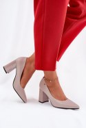 Czółenka Model Vinceza 62220 Grey - Step in style Step in style Czółenka Model Vinceza 62220 Grey - Step in style Step in style