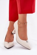 Czółenka Model Vinceza 62222 Beige - Step in style Step in style Czółenka Model Vinceza 62222 Beige - Step in style Step in style