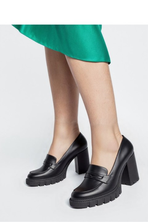 Damskie Czółenka MILENA BLACK PU ? Eleganckie Buty na Obcasie - Inello Inello