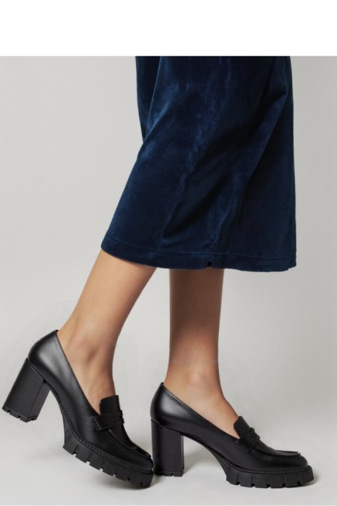 Damskie Czółenka MILENA BLACK PU ? Eleganckie Buty na Obcasie - Inello Inello Damskie Czółenka MILENA BLACK PU ? Eleganckie Buty na Obcasie - Inello Inello