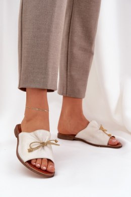 Sandał Klapki Model Lewski 3572 Gold - Step in style Step in style