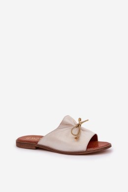 Sandał Klapki Model Lewski 3572 Gold - Step in style Step in style