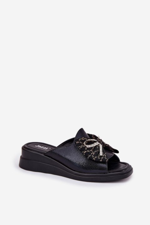 Sandał Klapki Model Moonzella ASA266-10 Black - Step in style Step in style Sandał Klapki Model Moonzella ASA266-10 Black - Step in style Step in style
