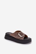 Sandał Klapki Model Zazoo 3019 Brown - Step in style Step in style Sandał Klapki Model Zazoo 3019 Brown - Step in style Step in style
