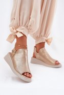 Sandały Model Mevinette ASA266-5 Gold - Step in style Step in style Sandały Model Mevinette ASA266-5 Gold - Step in style Step in style