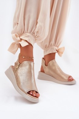Sandały Model Mevinette ASA266-5 Gold - Step in style Step in style
