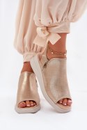 Sandały Model Mevinette ASA266-5 Gold - Step in style Step in style Sandały Model Mevinette ASA266-5 Gold - Step in style Step in style