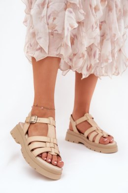 Sandały Model Nendales 5203 Beige - Step in style Step in style