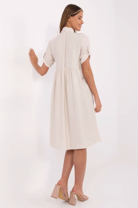 Sukienka Model MI-SK-A2275.09 Beige - Italy Moda Italy Moda Sukienka Model MI-SK-A2275.09 Beige - Italy Moda Italy Moda