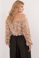 Bluzka Model MI-BZ-26158.20 Beige - Italy Moda Italy Moda Bluzka Model MI-BZ-26158.20 Beige - Italy Moda Italy Moda