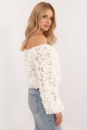 Bluzka Model MI-BZ-26158.20 Ecru - Italy Moda Italy Moda Bluzka Model MI-BZ-26158.20 Ecru - Italy Moda Italy Moda