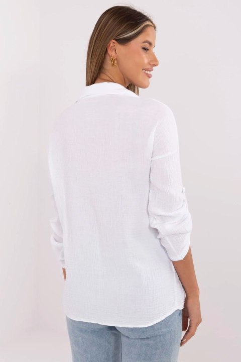 Koszula Damska Model MI-KS-2237-2.01P White - Italy Moda Italy Moda Koszula Damska Model MI-KS-2237-2.01P White - Italy Moda Italy Moda