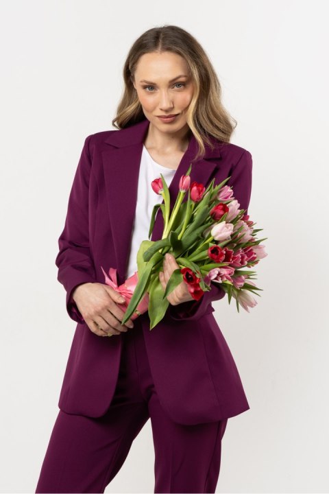 Marynarka Model A714 Plum - awama Awama Marynarka Model A714 Plum - awama Awama
