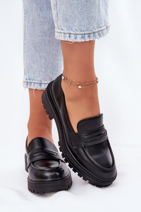 Mokasyny Model Enticca 24PB39-7399 Black - Step in style Step in style Mokasyny Model Enticca 24PB39-7399 Black - Step in style Step in style