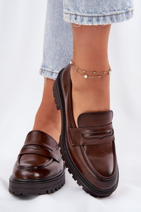 Mokasyny Model Enticca 24PB39-7399 Brown - Step in style Step in style Mokasyny Model Enticca 24PB39-7399 Brown - Step in style Step in style