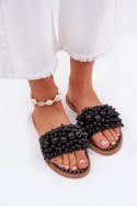 Sandał Klapki Model Aricca QQ-224 Black - Step in style Step in style Sandał Klapki Model Aricca QQ-224 Black - Step in style Step in style