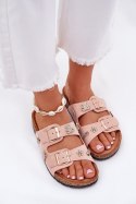 Sandał Klapki Model Efadelis 5219 Light Pink - Step in style Step in style Sandał Klapki Model Efadelis 5219 Light Pink - Step in style Step in style