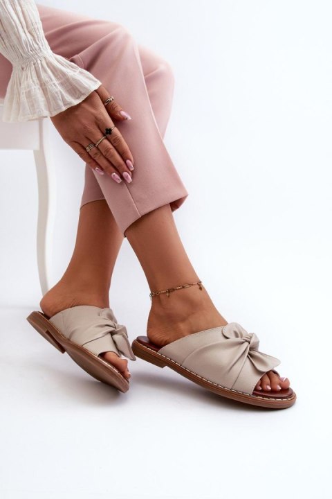 Sandał Klapki Model Nelvira RMR2266-8 Beige - Step in style Step in style Sandał Klapki Model Nelvira RMR2266-8 Beige - Step in style Step in style