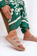 Sandał Klapki Model Uliri 3770 Beige - Step in style Step in style Sandał Klapki Model Uliri 3770 Beige - Step in style Step in style