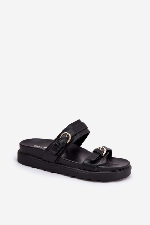 Sandał Klapki Model Wernone TL8-175 Black - Step in style Step in style Sandał Klapki Model Wernone TL8-175 Black - Step in style Step in style