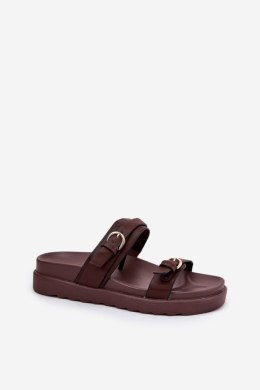 Sandał Klapki Model Wernone TL8-175 Brown - Step in style Step in style