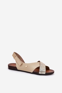 Sandały Model Zazoo 40141 Beige/Gold - Step in style Step in style