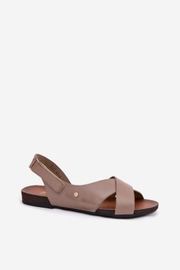Sandały Model Zazoo 40141 Dark Beige - Step in style Step in style