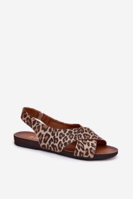 Sandały Model Zazoo 40407 Panterka Brown - Step in style Step in style