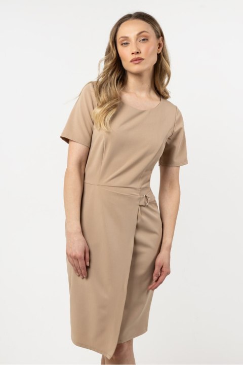 Sukienka Model A710 Beige - awama Awama Sukienka Model A710 Beige - awama Awama
