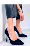 Szpilki damskie zamszowe CAMERIN BLACK - Inello Inello Szpilki damskie zamszowe CAMERIN BLACK - Inello Inello