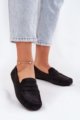Zamszowe Mokasyny Damskie Big Star RR274948 Czarne - Step in style Step in style