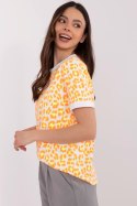 Bluzka Model MI-BZ-M6313.94 Orange - Italy Moda Italy Moda Bluzka Model MI-BZ-M6313.94 Orange - Italy Moda Italy Moda