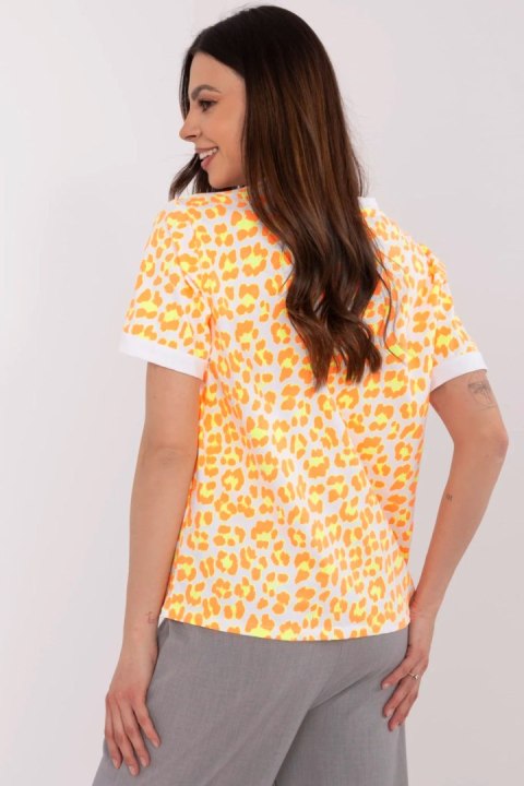 Bluzka Model MI-BZ-M6313.94 Orange - Italy Moda Italy Moda Bluzka Model MI-BZ-M6313.94 Orange - Italy Moda Italy Moda