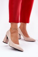 Czółenka Model Vinceza 62223 Beige - Step in style Step in style Czółenka Model Vinceza 62223 Beige - Step in style Step in style