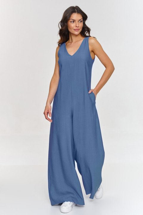 Kombinezon Model M882 Blue Jeans - Makadamia Makadamia