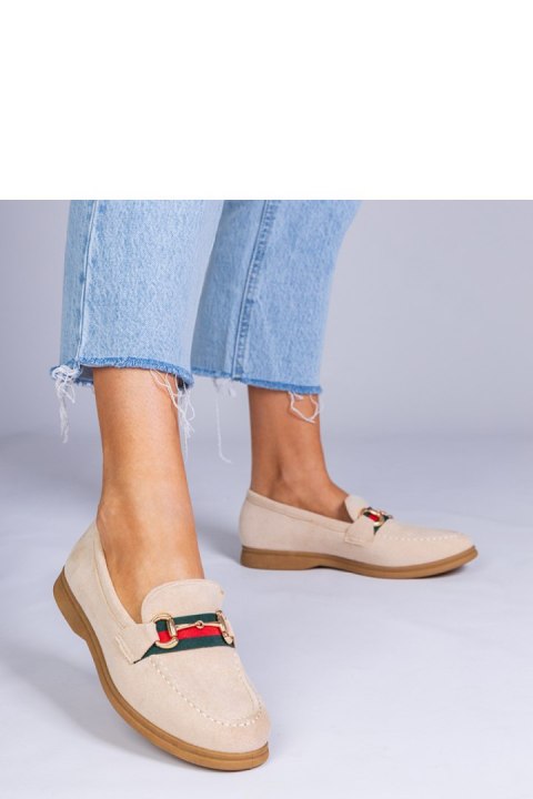 Mokasyny Model Daliana GO-1C Beige - PRIMO PRIMO Mokasyny Model Daliana GO-1C Beige - PRIMO PRIMO