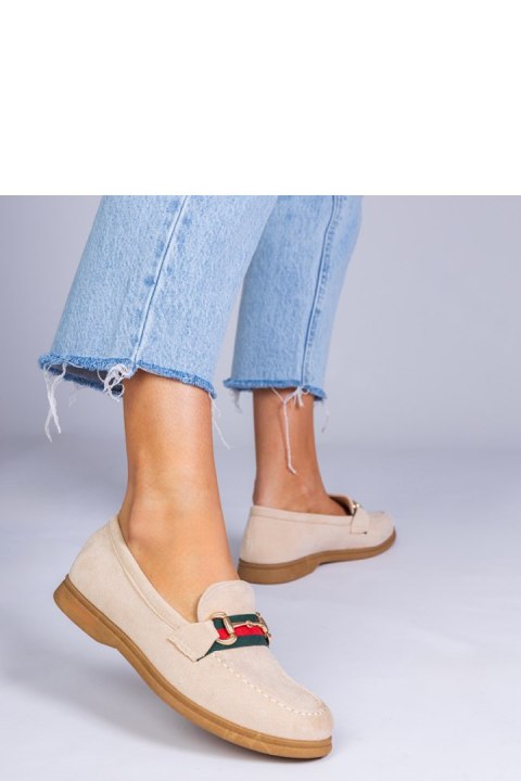 Mokasyny Model Daliana GO-1C Beige - PRIMO PRIMO Mokasyny Model Daliana GO-1C Beige - PRIMO PRIMO