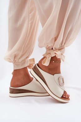 Sandał Klapki Model Artiker 56C2145 Light Beige - Step in style Step in style