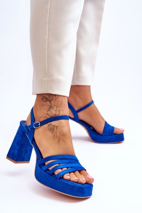 Sandały Model Verda ZY222 Blue - Step in style Step in style Sandały Model Verda ZY222 Blue - Step in style Step in style
