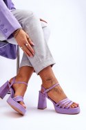 Sandały Model Verda ZY222 Violet - Step in style Step in style Sandały Model Verda ZY222 Violet - Step in style Step in style