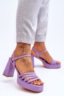 Sandały Model Verda ZY222 Violet - Step in style Step in style Sandały Model Verda ZY222 Violet - Step in style Step in style
