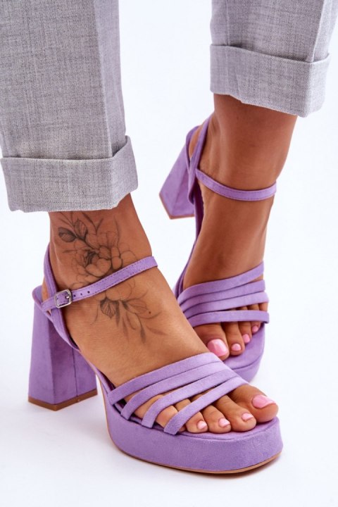 Sandały Model Verda ZY222 Violet - Step in style Step in style Sandały Model Verda ZY222 Violet - Step in style Step in style